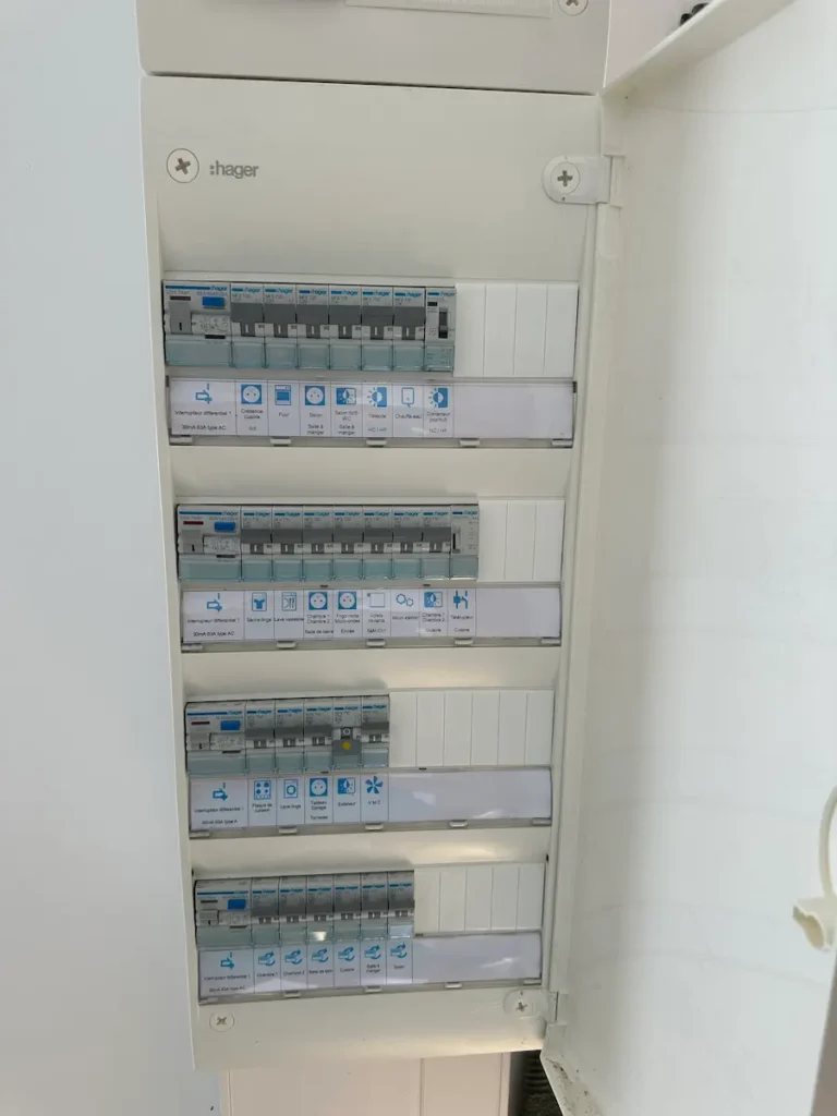 Mise aux normes d'un tableau électrique Hager par ALITECH